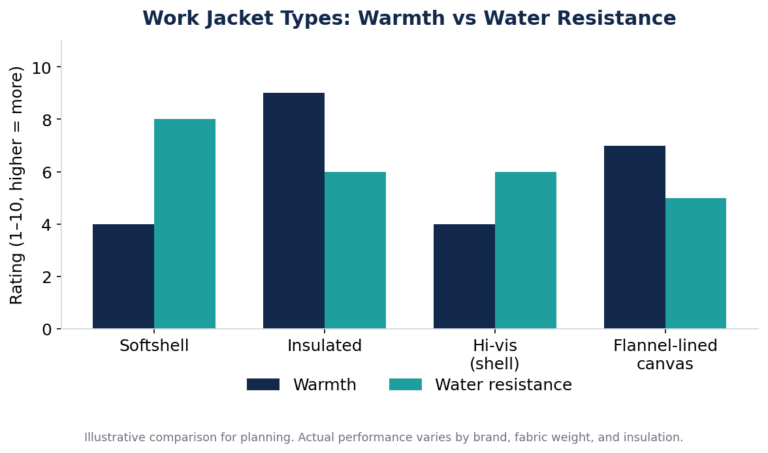 Work Jacket Types: How to Choose the Right One for Your Crew