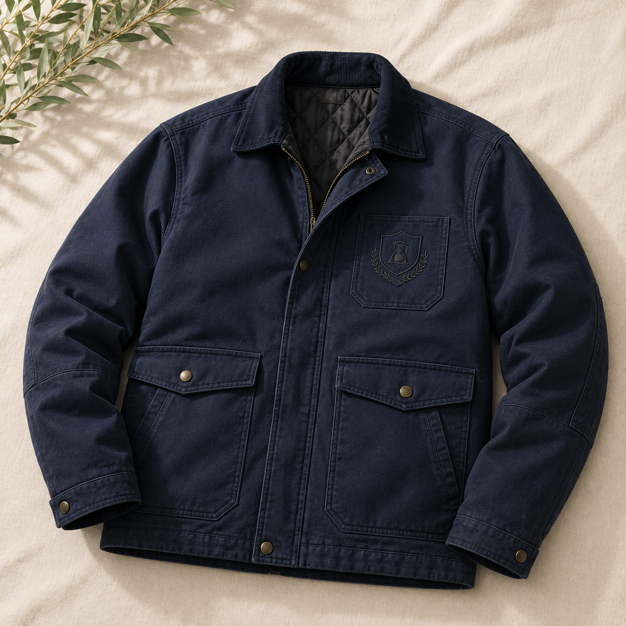 Custom insulated work coat with logo