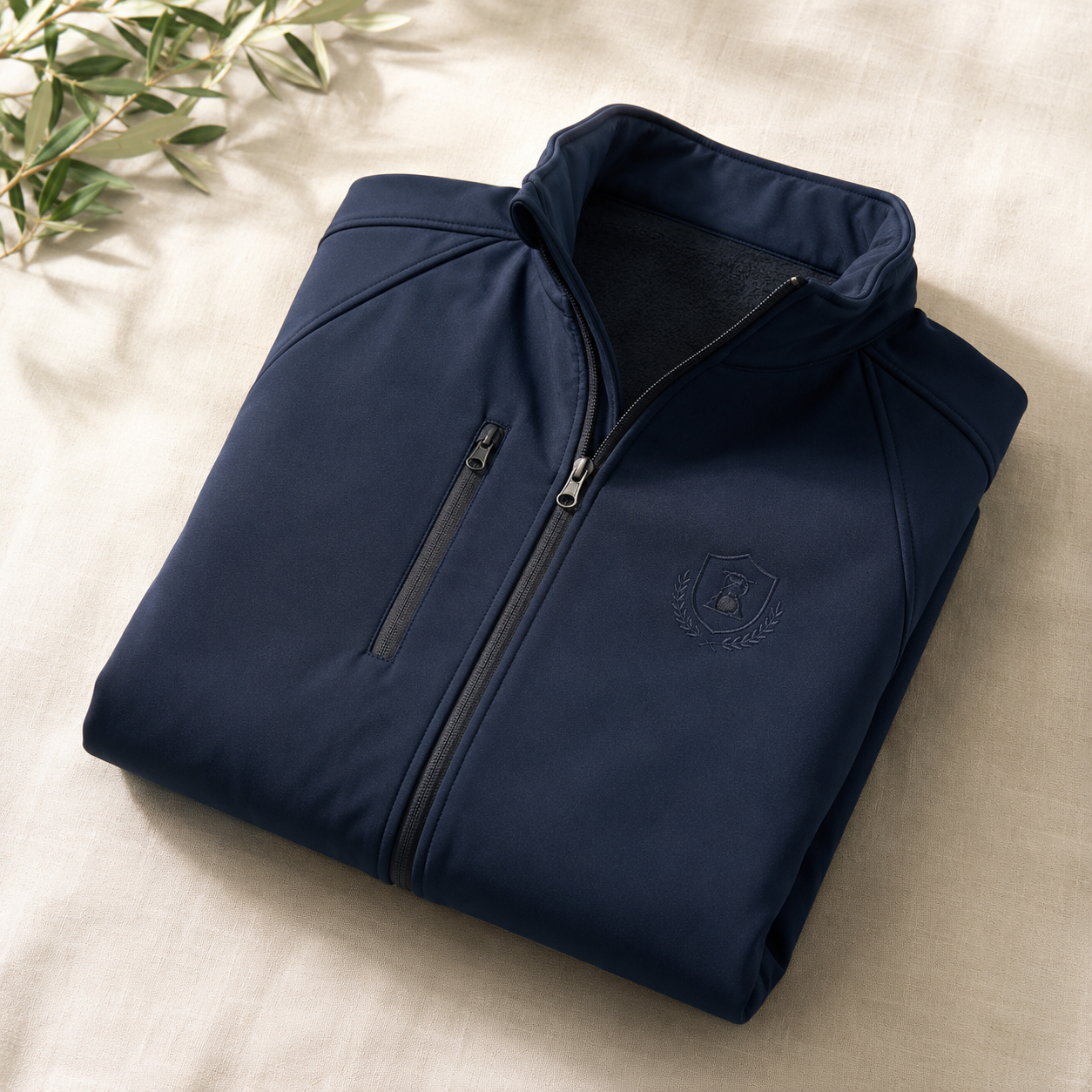 Custom softshell work jacket with logo