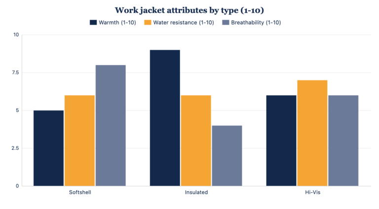 Work Jacket Types Compared: Softshell, Insulated & Hi-Vis